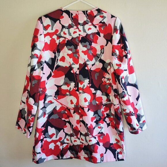 🌸Retro Floral Blazer The Limited Open Front Relaxed Boho Chic Women Medium NWT - Picture 6 of 9